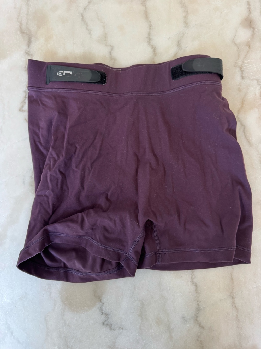 ECHT Plum Purple High-Waist Active Shorts